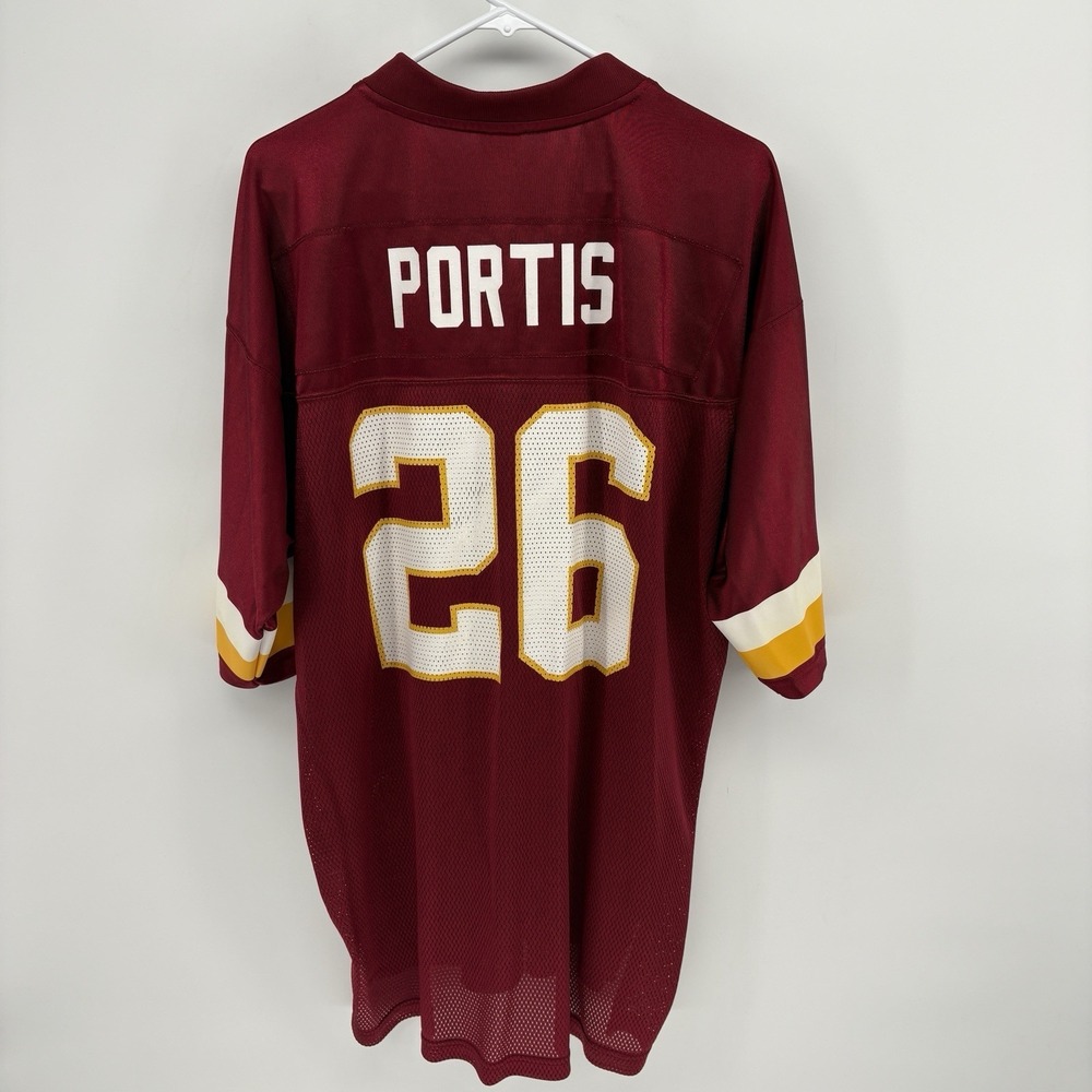 Reebok NFL Washington Redskins Clinton Portis 26 Jersey Mens L Burgundy Vintage - Picture 12 of 16